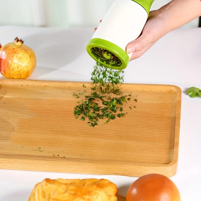 Manual Herb Grinder Spice Mill Parsley Shredder Vegetable Cutter Coriander Mincer Chili and Cilantro Kitchen Tool Gadget