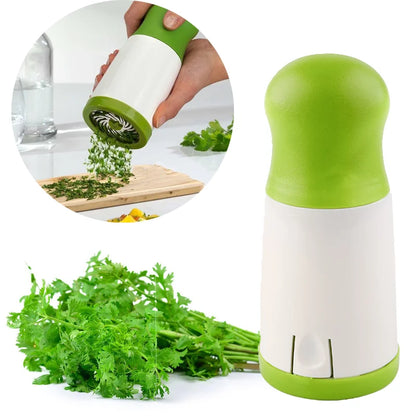 Manual Herb Grinder Spice Mill Parsley Shredder Vegetable Cutter Coriander Mincer Chili and Cilantro Kitchen Tool Gadget