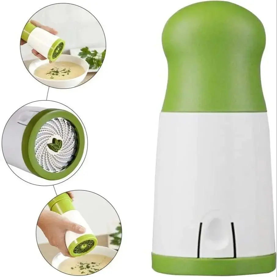 Manual Herb Grinder Spice Mill Parsley Shredder Vegetable Cutter Coriander Mincer Chili and Cilantro Kitchen Tool Gadget